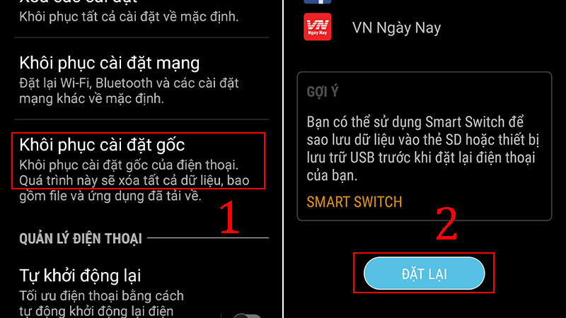 5+ cách khôi phục cài đặt gốc Samsung khi quên mật khẩu cho dân khờ công nghệ