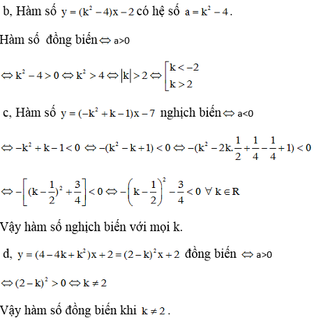 Tổng hợp tất cả các kiến thức về hàm số bậc nhất và dạng bài tập thường gặp