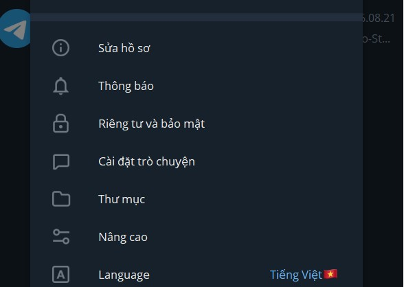 Cài tiếng Việt cho Telegram trên điện thoại và máy tính