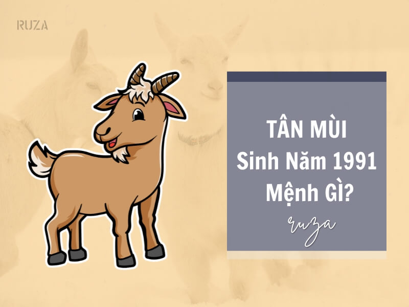 Tuổi Tân Mùi 1991 mệnh gì? Hợp với tuổi gì, hợp màu gì?