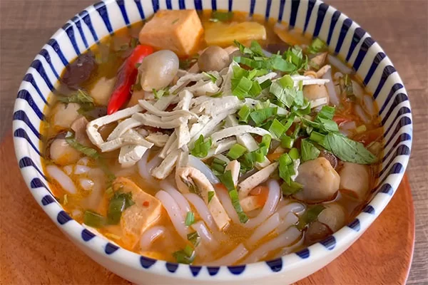 Cách nấu bánh canh chay vị thanh đạm, siêu bổ dưỡng