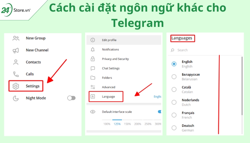 Cài đặt Telegram tiếng Việt SIÊU ĐƠN GIẢN trong 1 phút