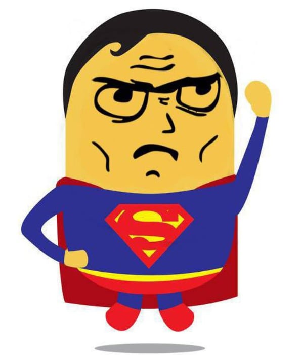 Chibi Siêu Nhân - Bức tranh siêu đẹp và dễ thương về Superman