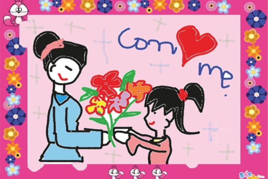 35+ Mẫu Tranh Vẽ 20/10 Dành Tặng Cô, Bà Và Mẹ Đơn Giản Mà Ý Nghĩa