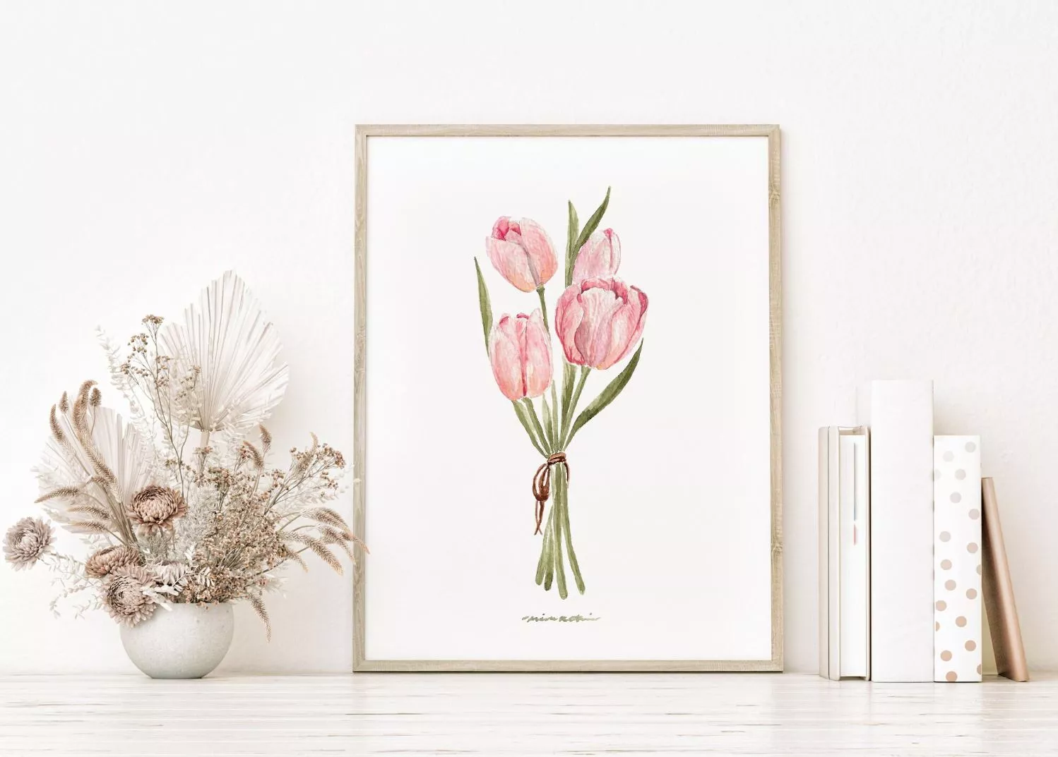 Hướng dẫn vẽ hoa tulip và mẫu tranh hoa tulip đẹp